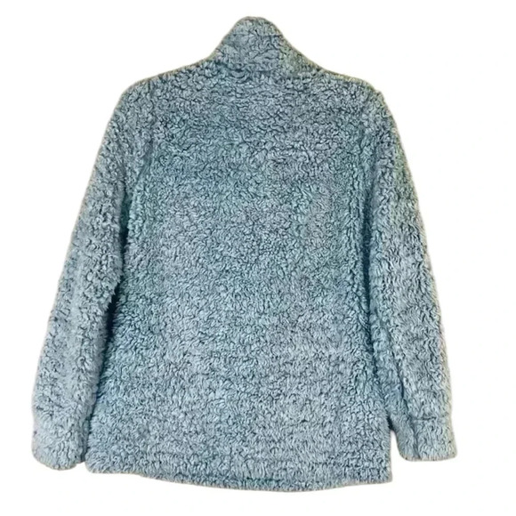 Original Weatherproof Vintage Baby Blue Heather 3/4 Zip Sherpa Pullover Size S - Picture 2 of 13